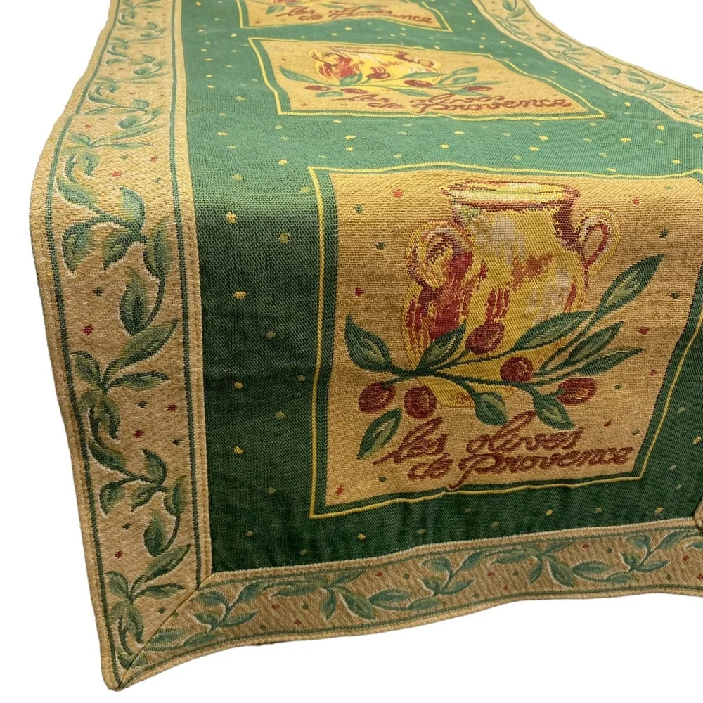 BLOOMINGDALE'S French Country Runner Provence Olives Tapestry - Picture 4 of 10